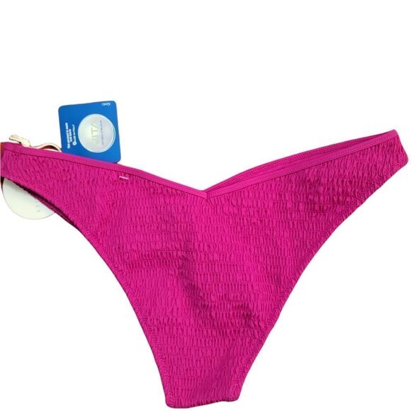 Tori Praver Fuscia Sly Cheeky Bikini Bottom Sz L - Picture 6 of 7